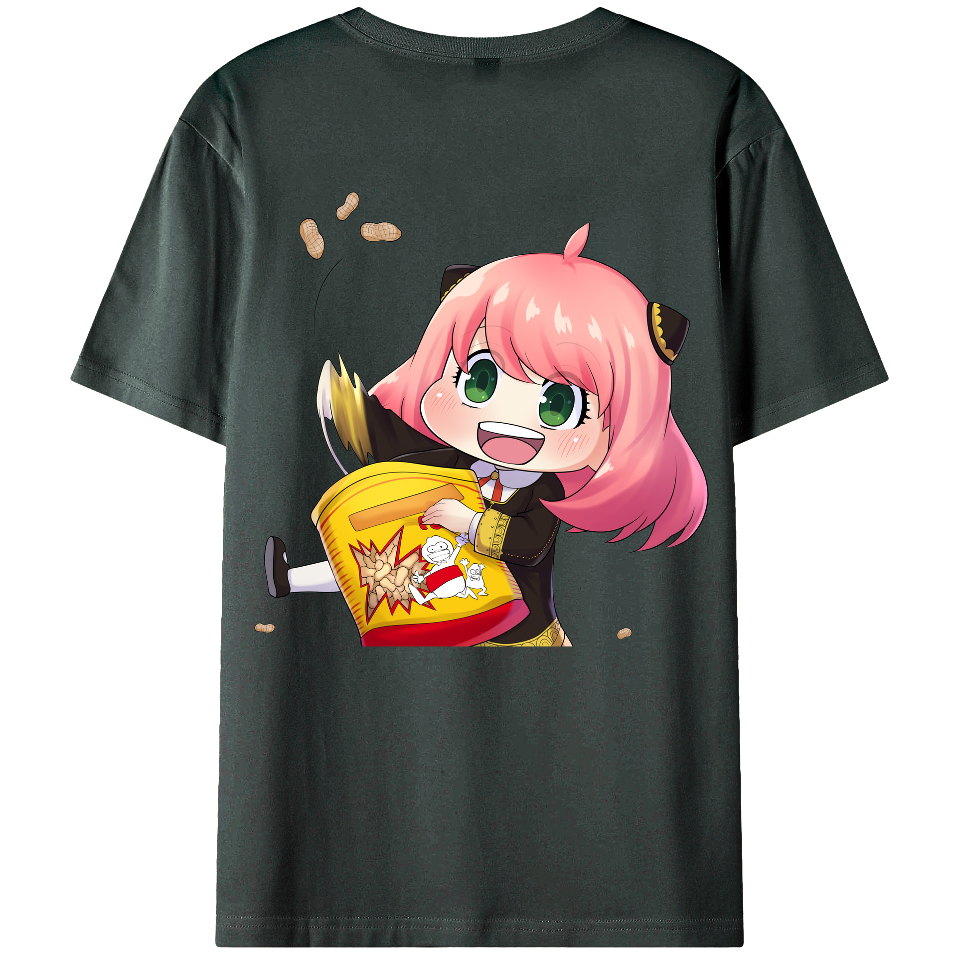 （画像用） SPY×FAMILY间谍家家酒 綿100％ メンズ半袖Tシャツ（バックプリント） 通気性